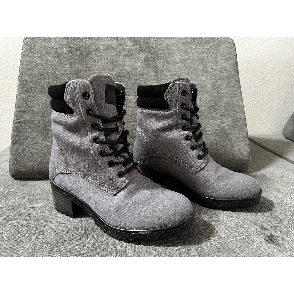 Cougar Boots Darbi Genuine Calf Hair Gray Waterproof Ankle 6 Women Rated -11° BN
